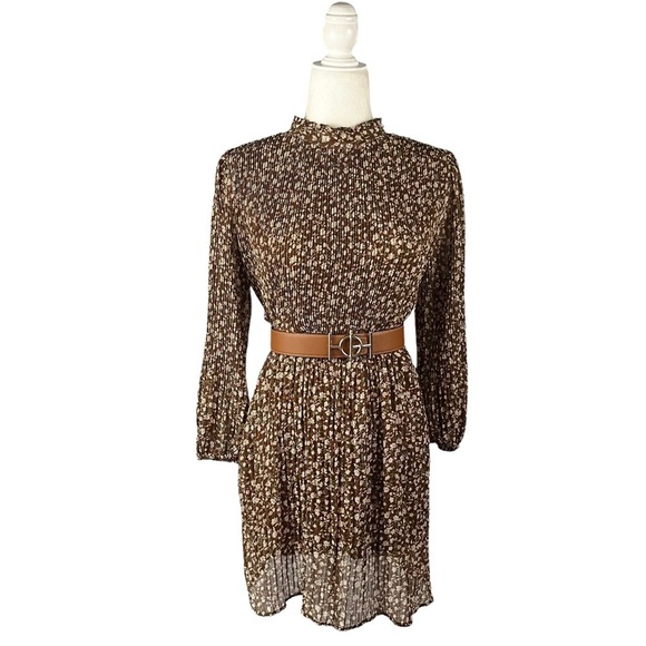 VINTAGE Cottage-core Sunray Pleated Dress - Picture 1 of 12